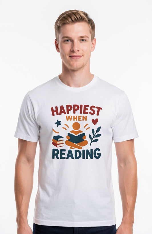 Happiest When Reading T-Shirt