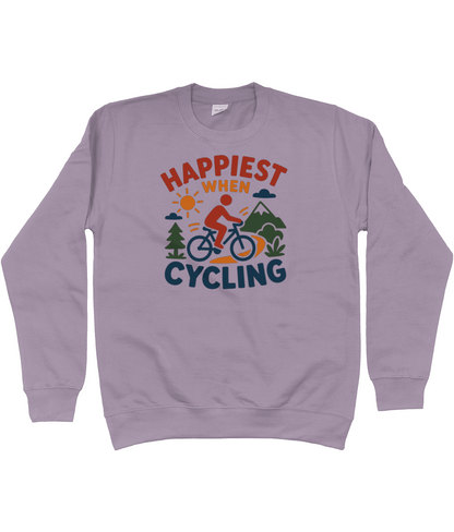 Happiest When Cycling Sweatshirt