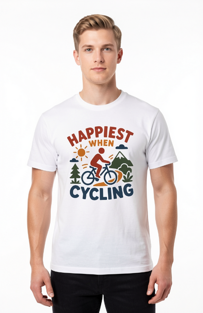 Happiest When Cycling T-Shirt