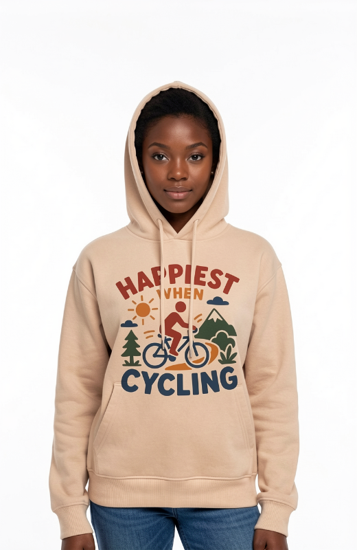 Happiest When Cycling Hoodie