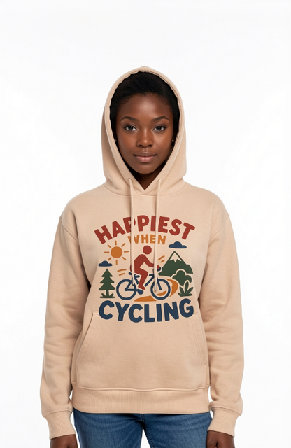 Happiest When Cycling Hoodie
