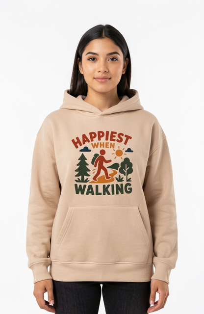 Happiest When Walking Hoodie