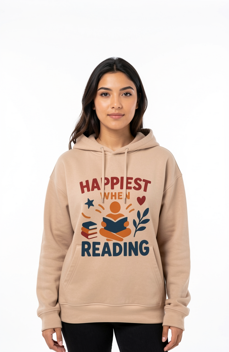 Happiest When Reading Hoodie
