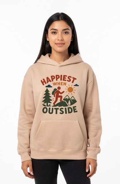 Happiest When Outside Hoodie