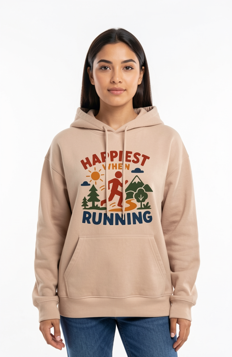 Happiest When Running Hoodie