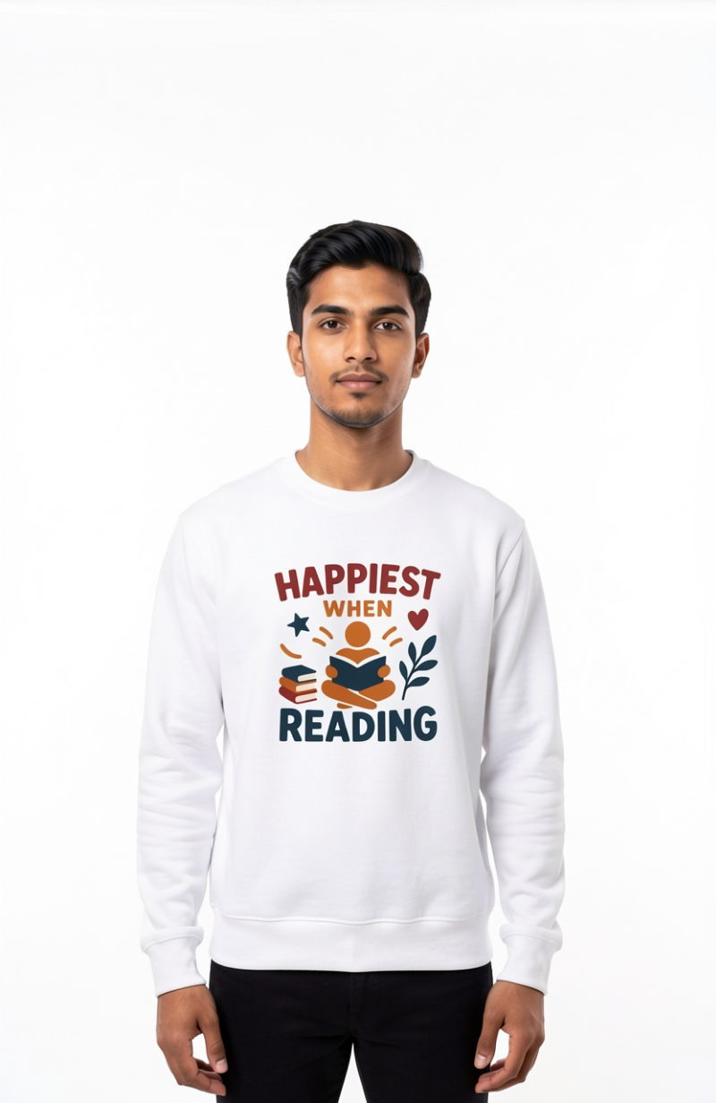 Happiest When Reading Sweatshirt