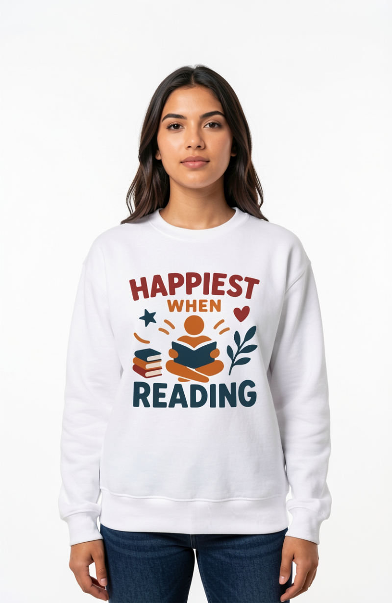Happiest When Reading Sweatshirt