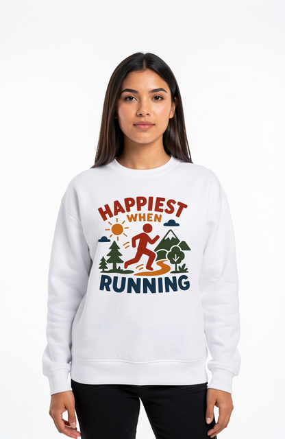 Happiest When Running Sweatshirt