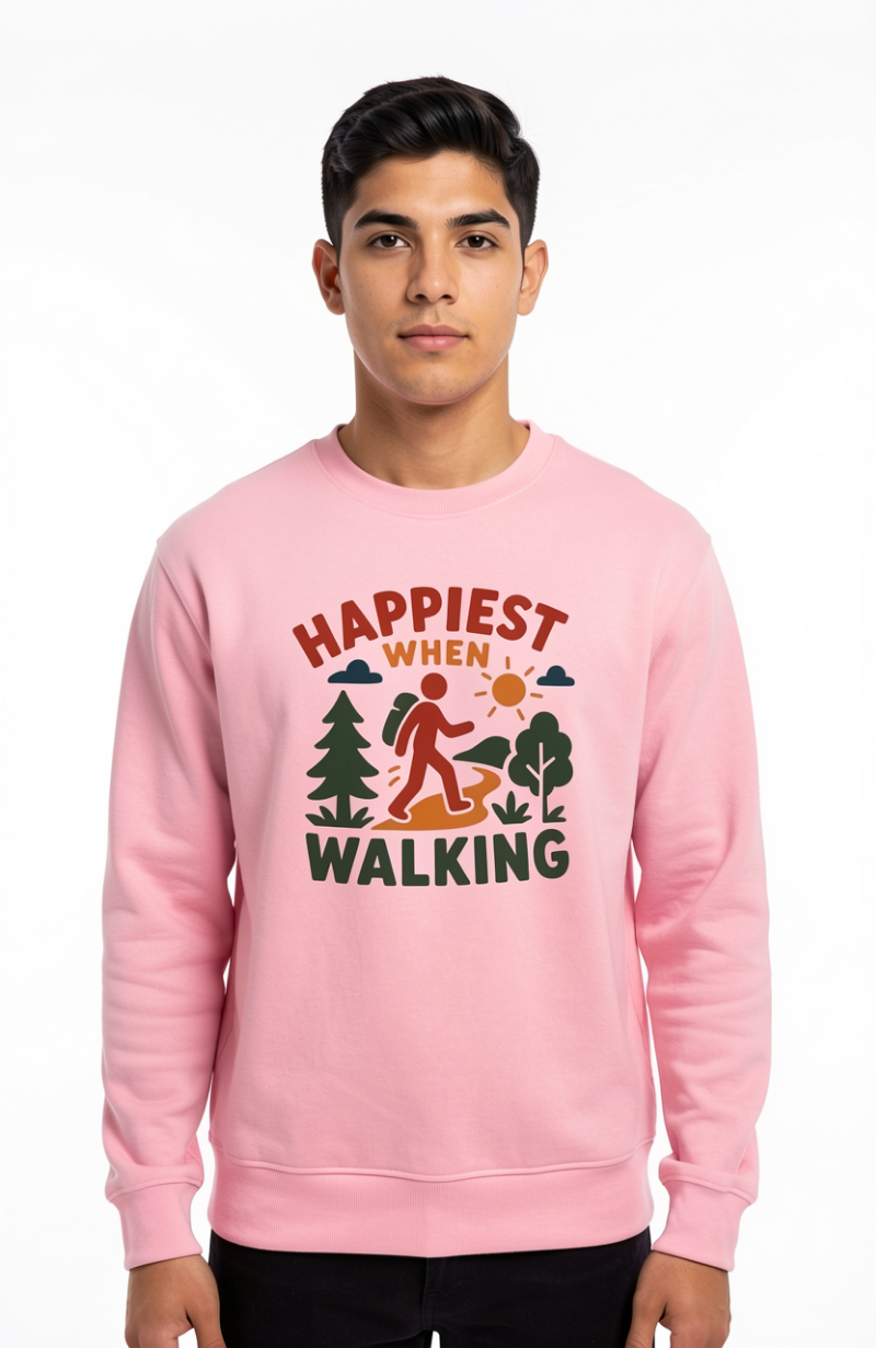 Happiest When Walking Sweatshirt