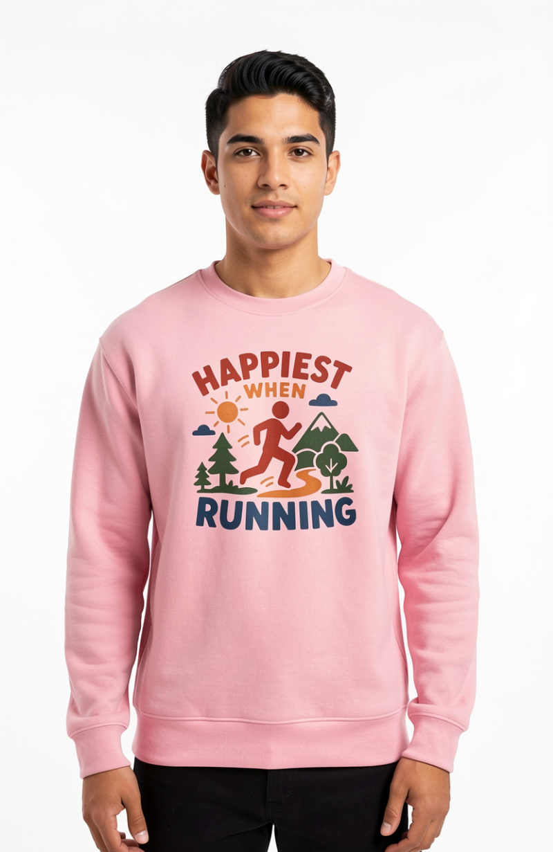 Happiest When Running Sweatshirt