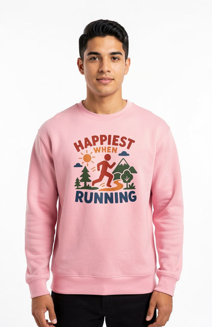 Happiest When Running Sweatshirt
