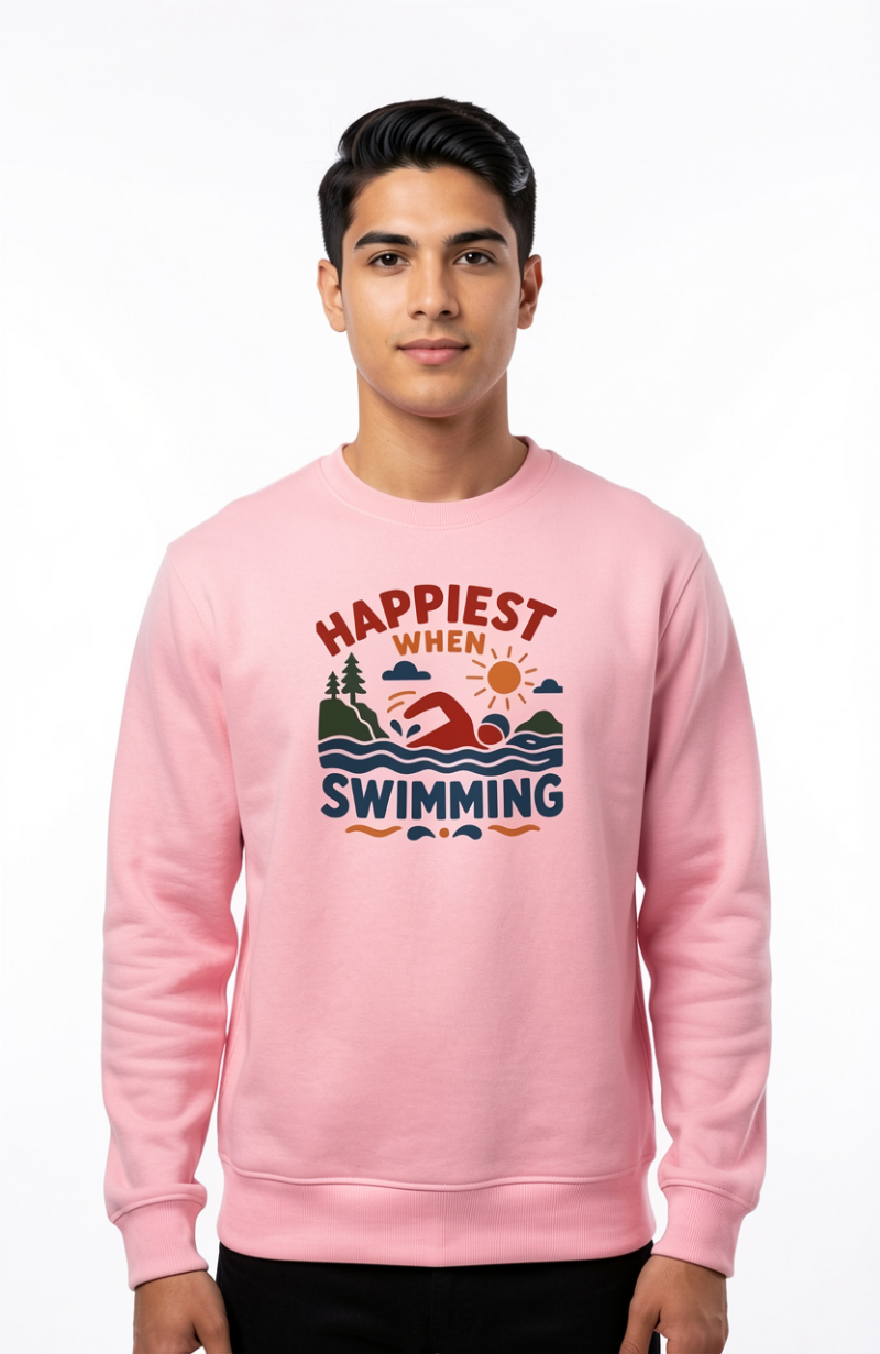 Happiest When Swimming Sweatshirt