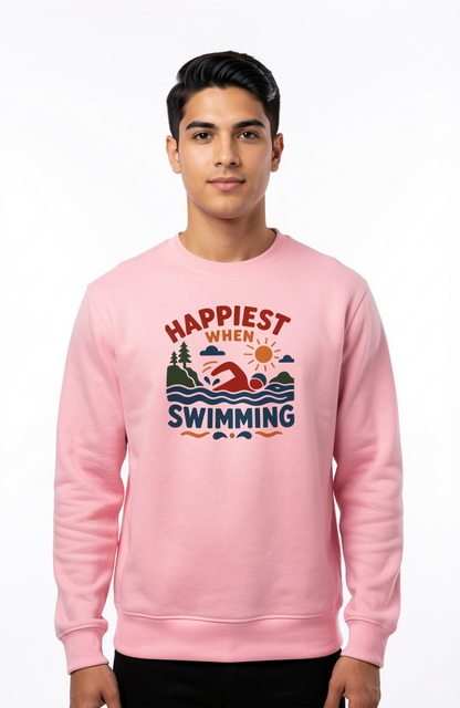 Happiest When Swimming Sweatshirt