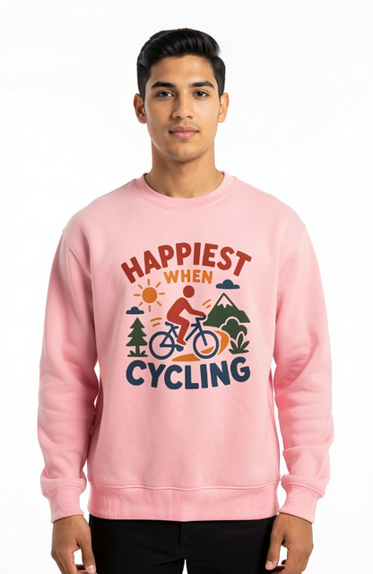 Happiest When Cycling Sweatshirt