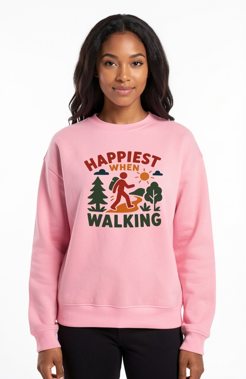 Happiest When Walking Sweatshirt