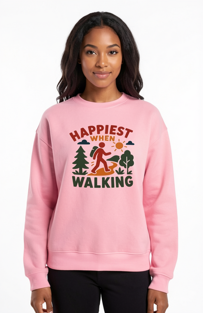 Happiest When Walking Sweatshirt