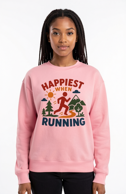 Happiest When Running Sweatshirt