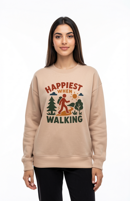 Happiest When Walking Sweatshirt