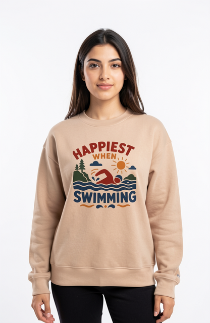 Happiest When Swimming Sweatshirt