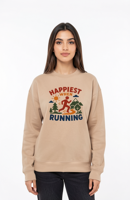 Happiest When Running Sweatshirt