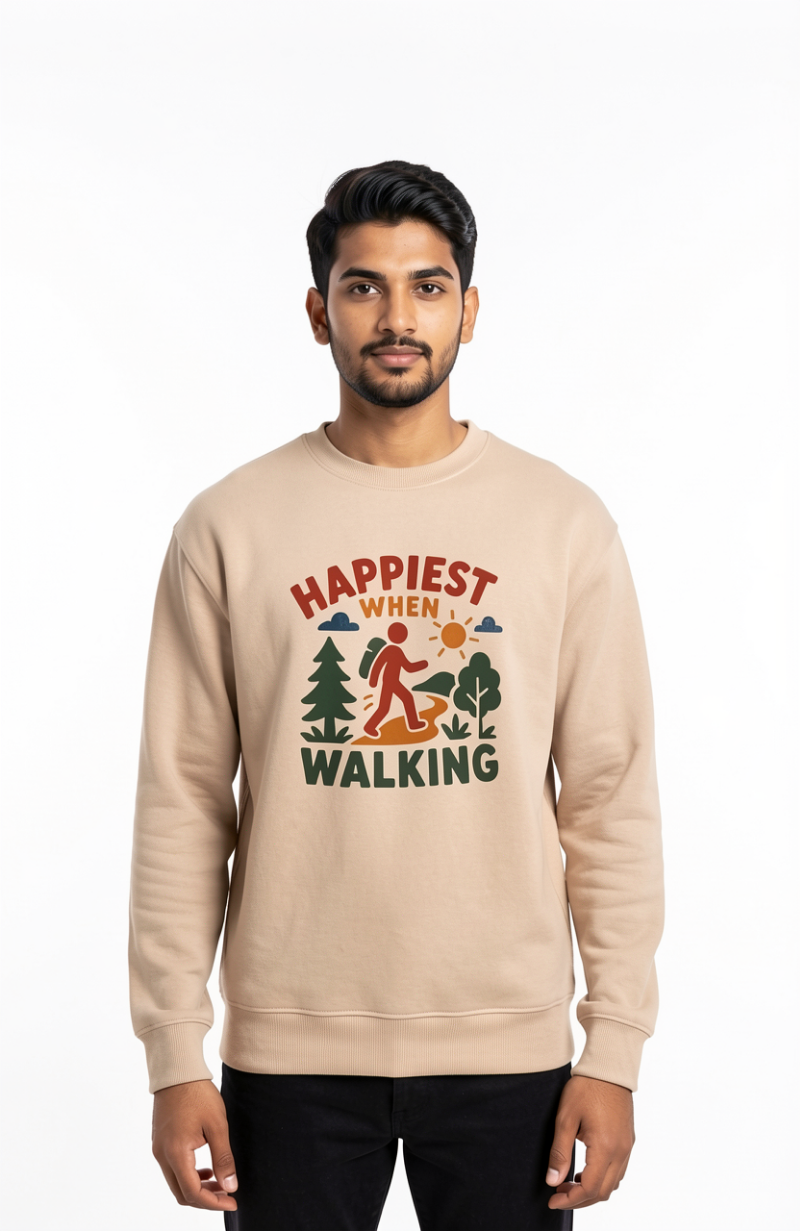 Happiest When Walking Sweatshirt
