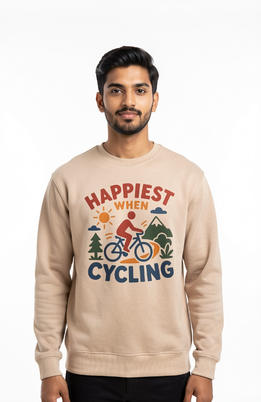 Happiest When Cycling Sweatshirt