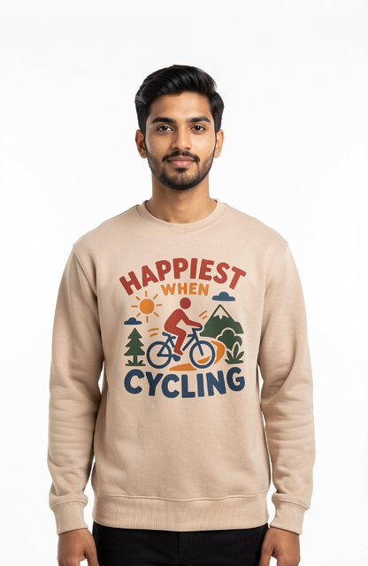 Happiest When Cycling Sweatshirt