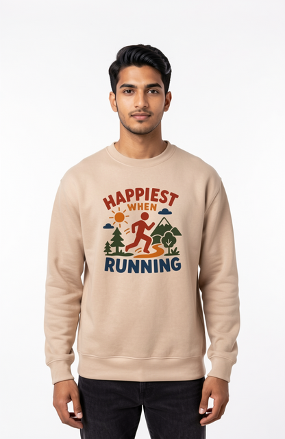 Happiest When Running Sweatshirt