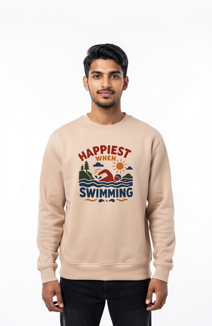 Happiest When Swimming Sweatshirt