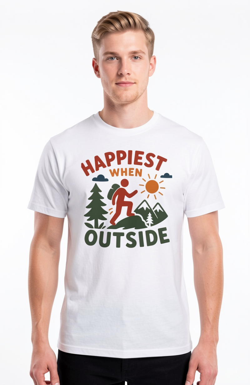 Happiest When Outside T-Shirt