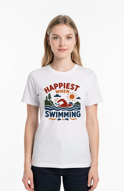 Happiest When Swimming T-Shirt