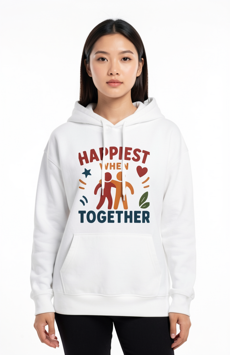 Happiest When Together Hoodie