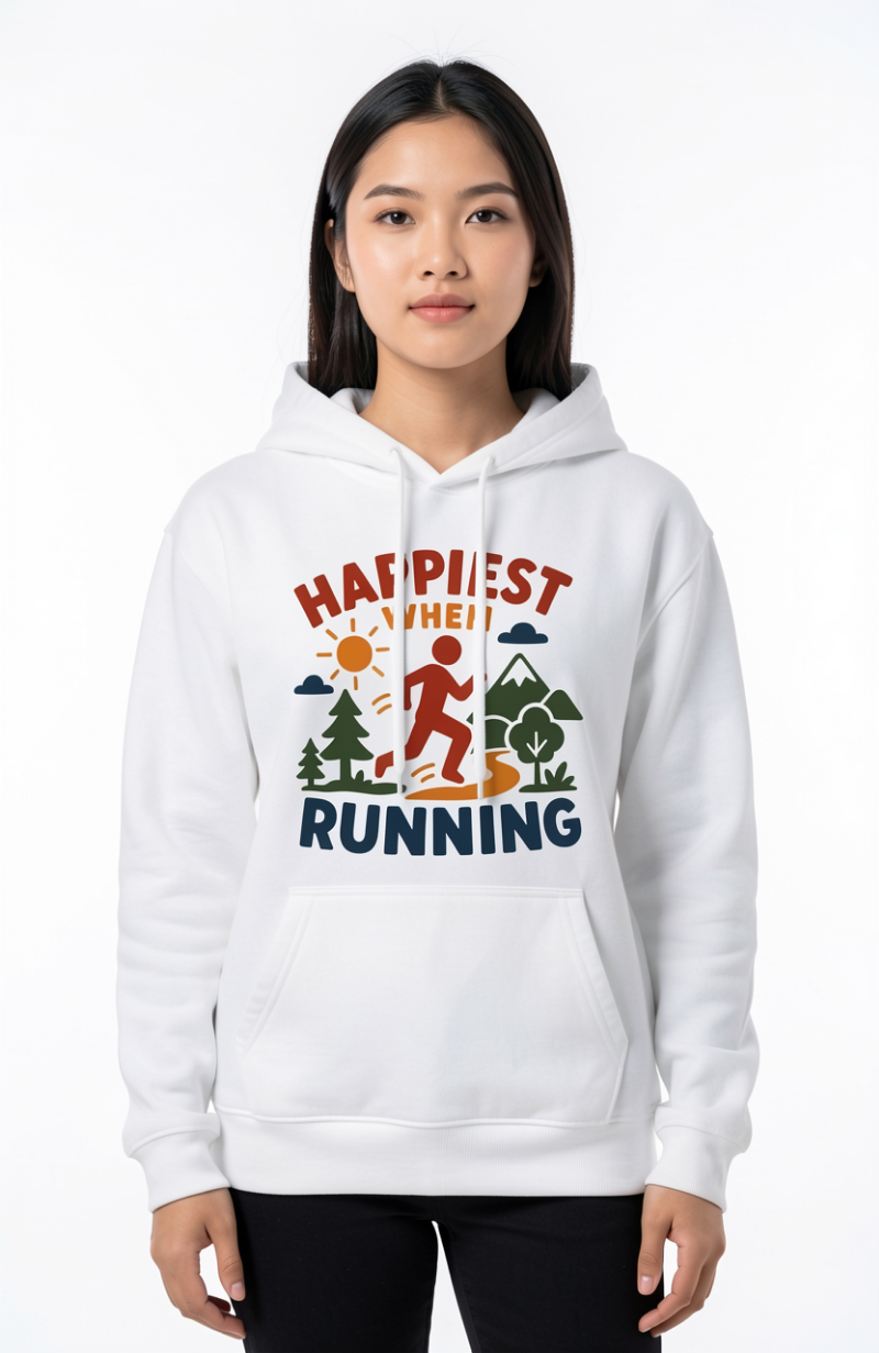 Happiest When Running Hoodie