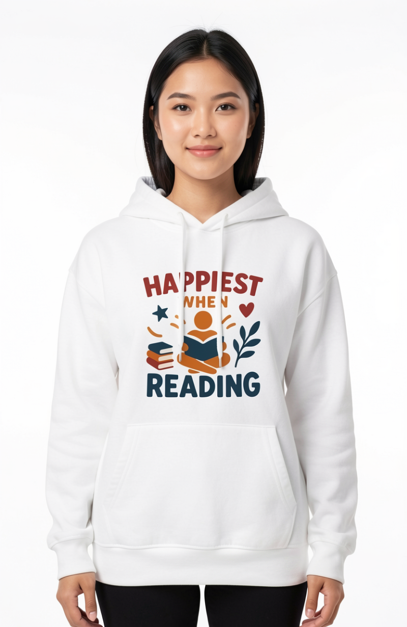 Happiest When Reading Hoodie