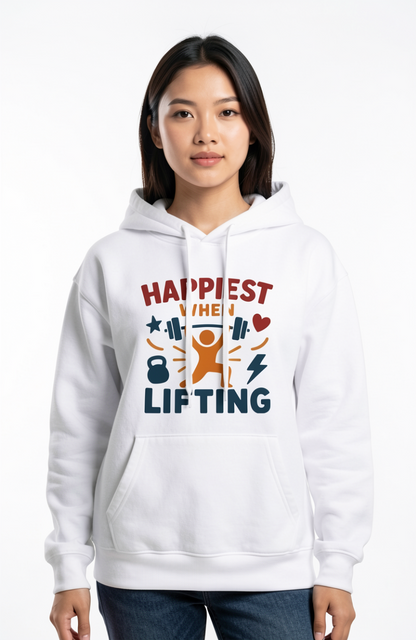 Happiest When Lifting Hoodie