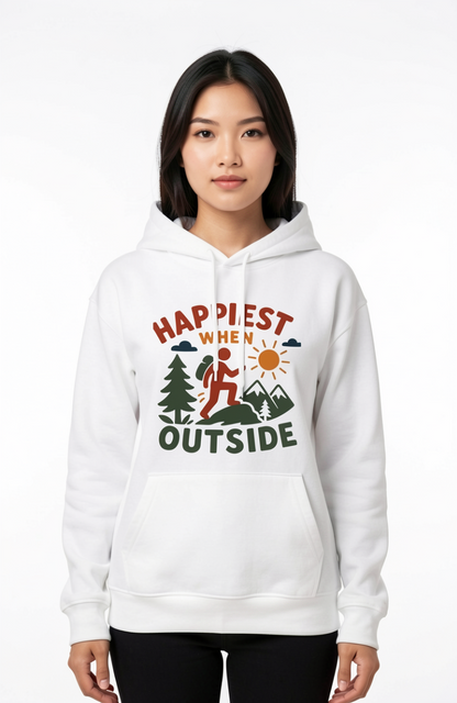 Happiest When Outside Hoodie