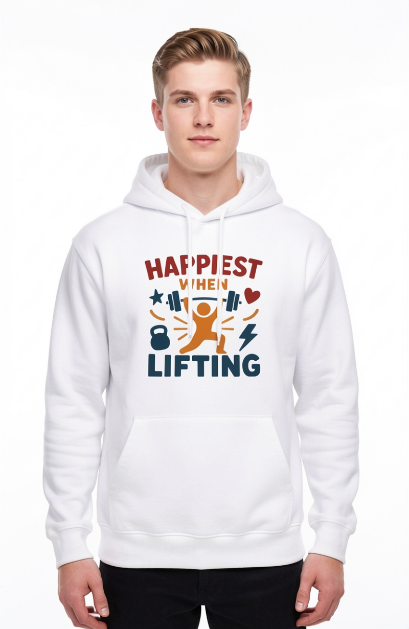 Happiest When Lifting Hoodie