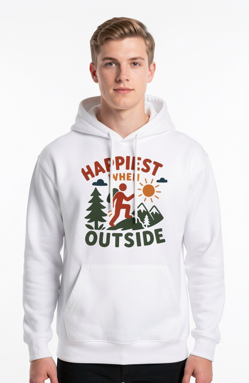 Happiest When Outside Hoodie