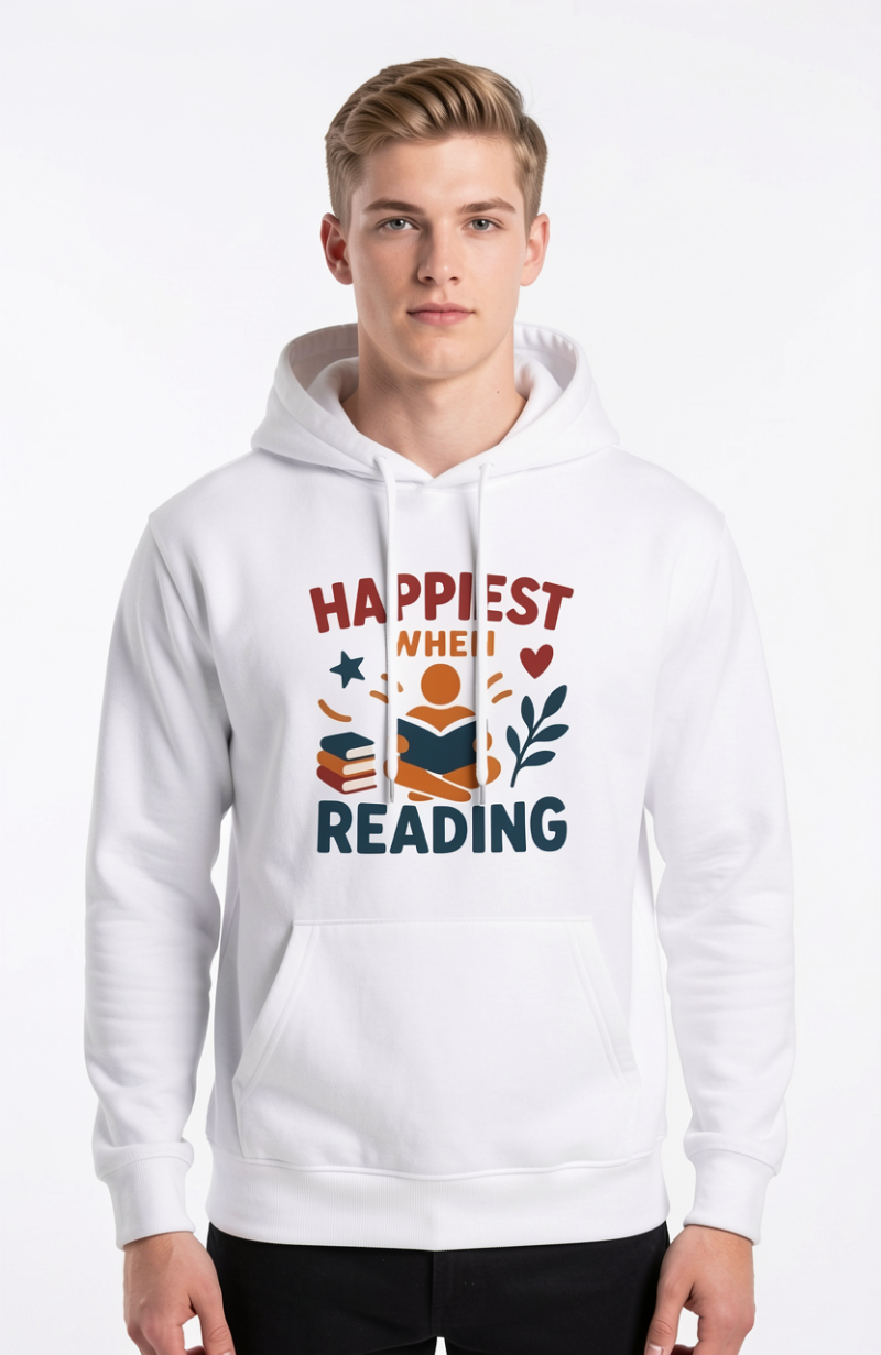 Happiest When Reading Hoodie
