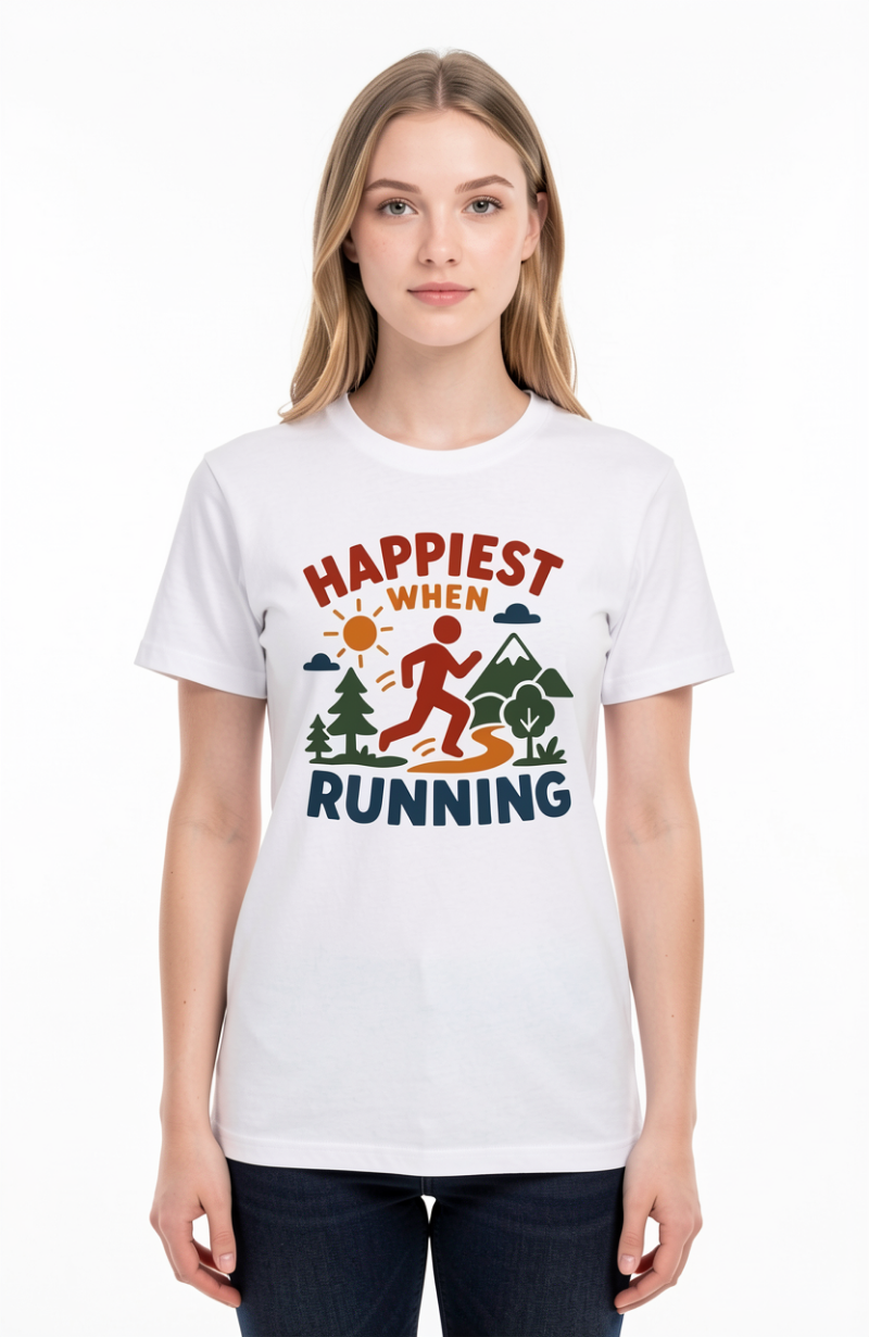 Happiest When Running T-Shirt
