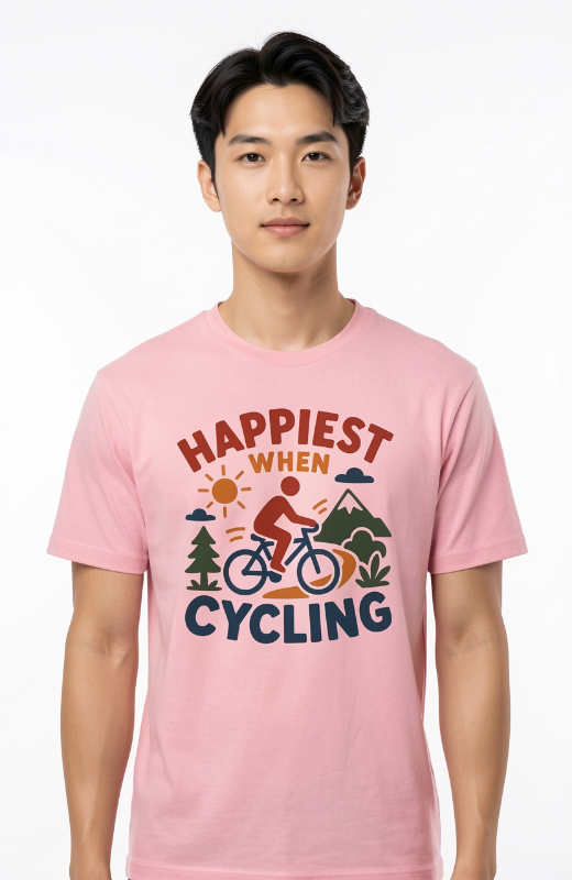 Happiest When Cycling T-Shirt