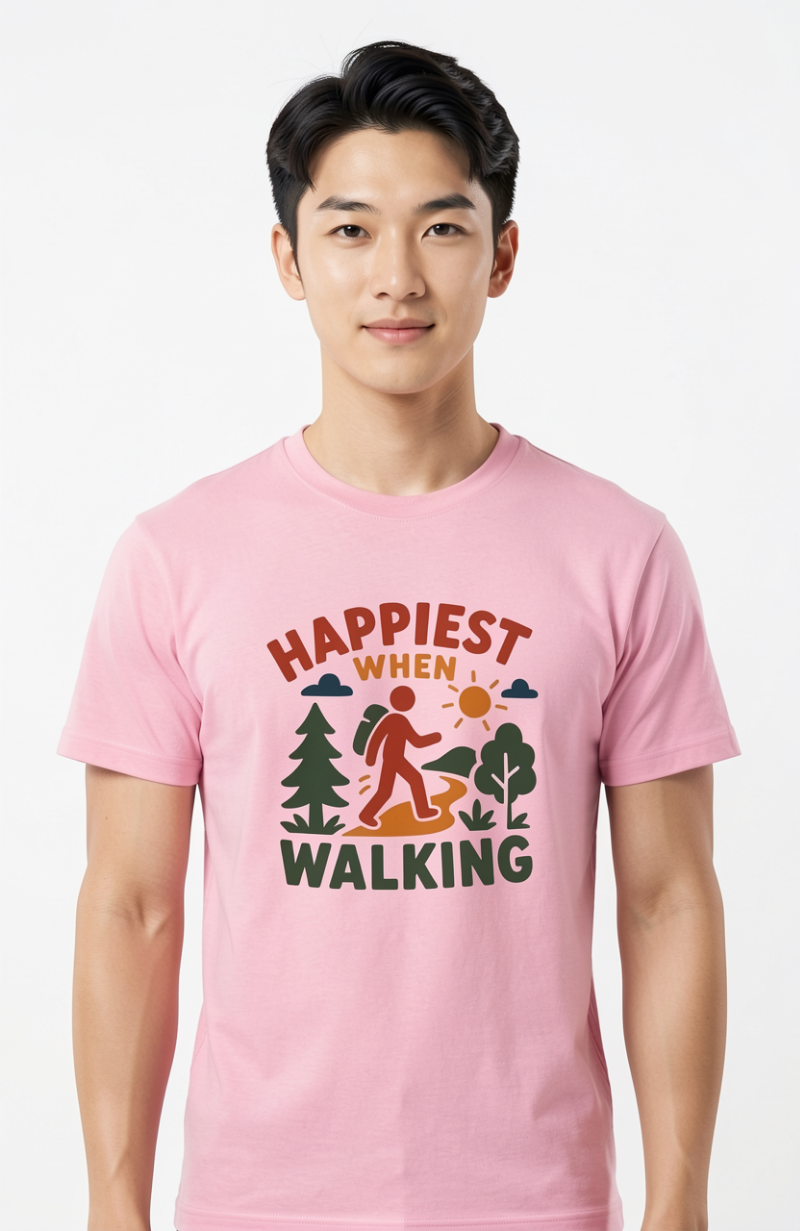 Happiest When Walking T-Shirt