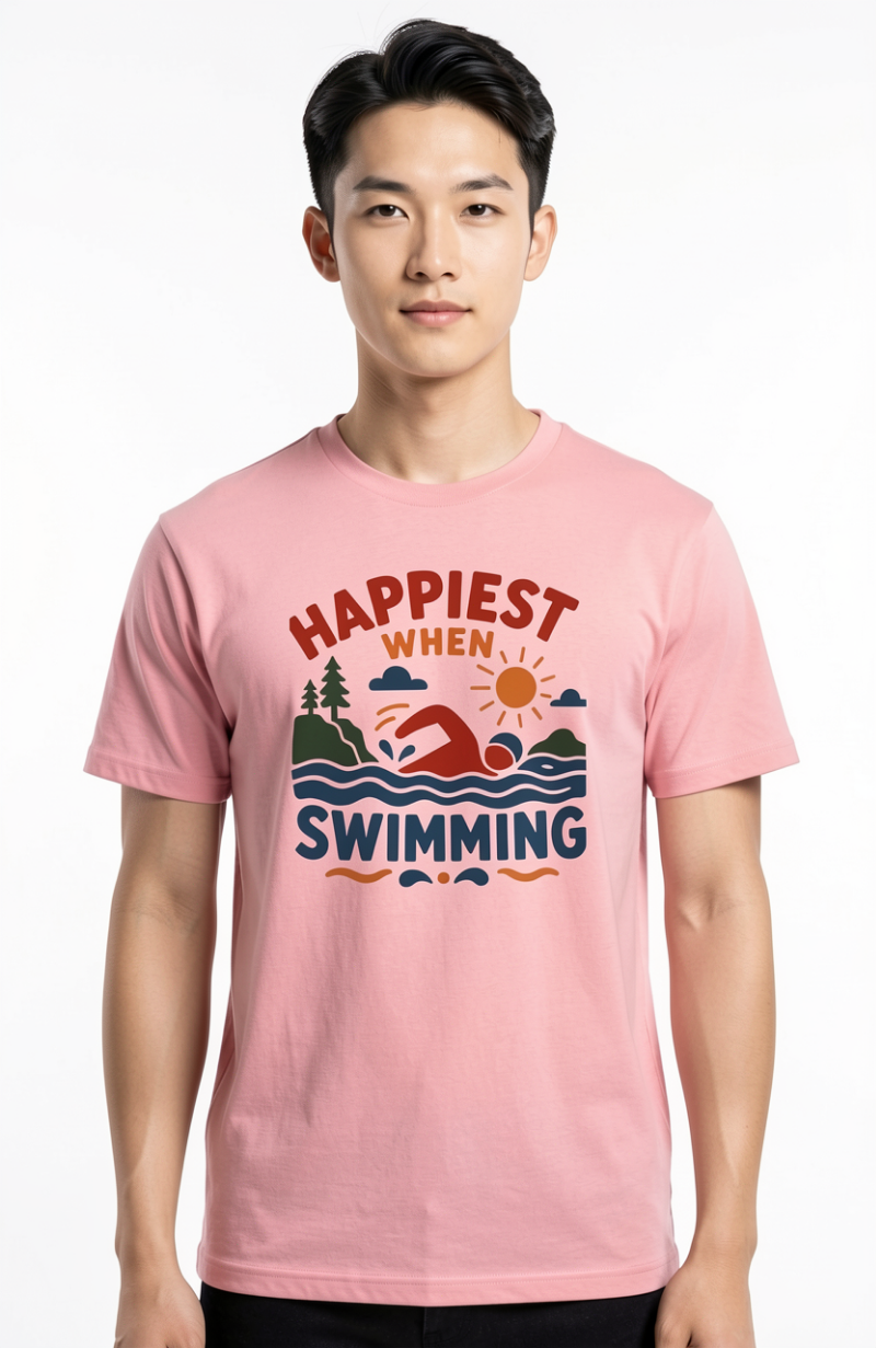 Happiest When Swimming T-Shirt