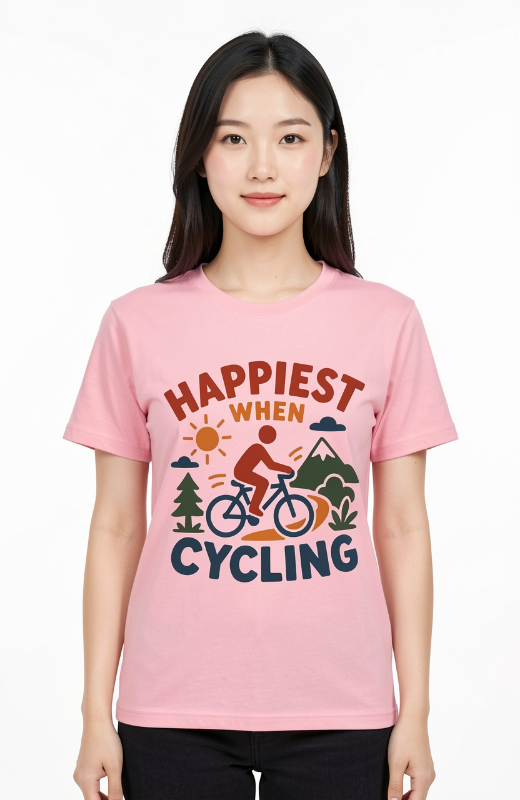 Happiest When Cycling T-Shirt