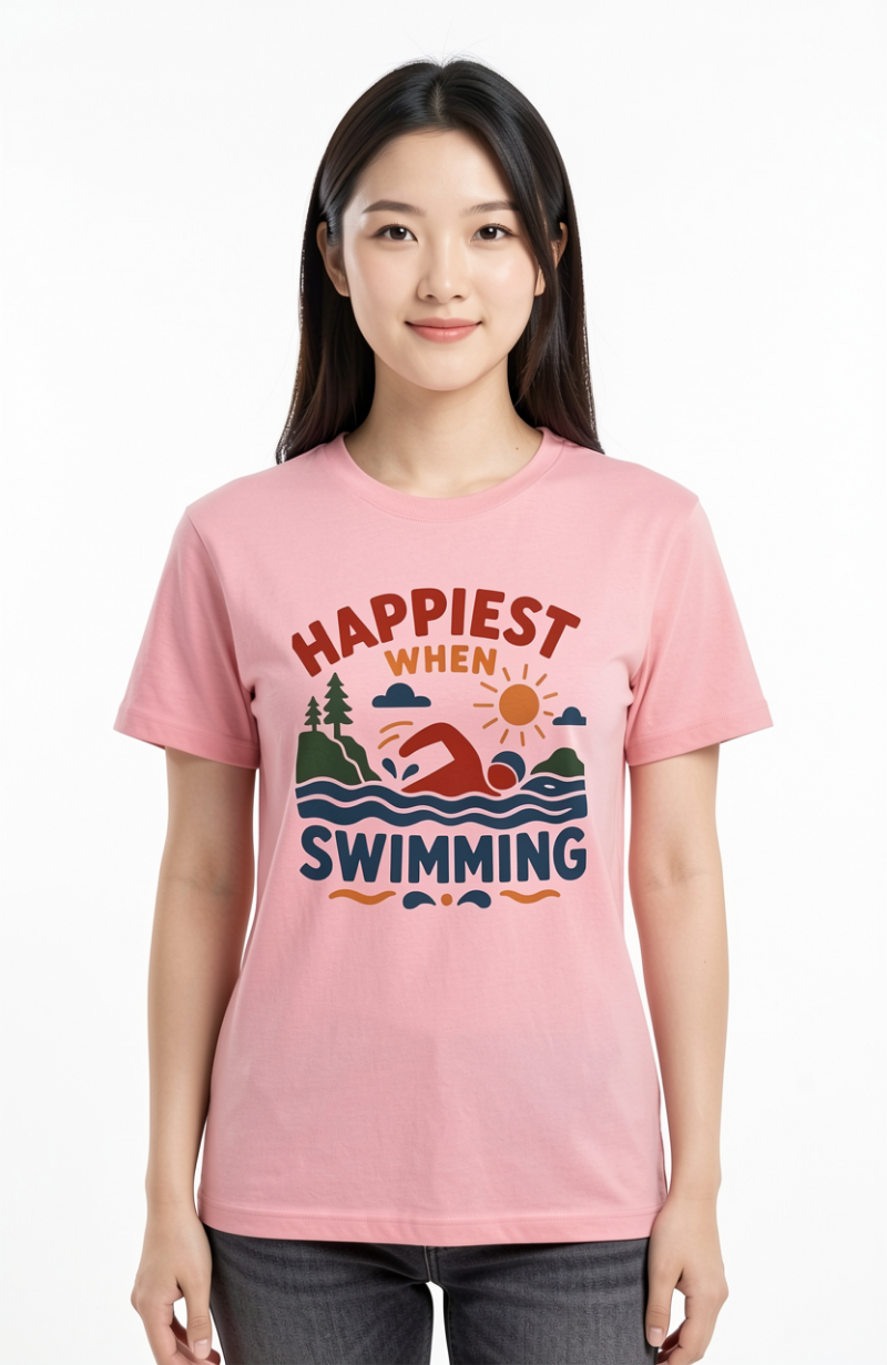 Happiest When Swimming T-Shirt