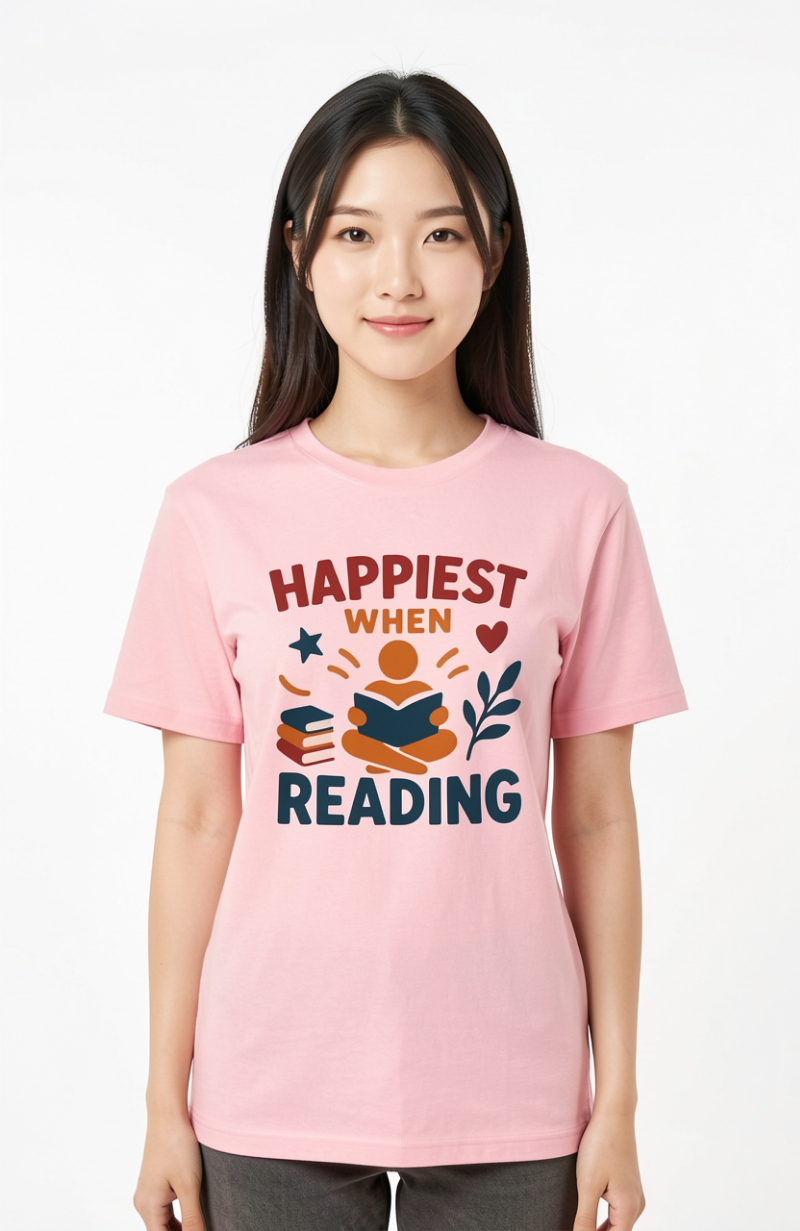 Happiest When Reading T-Shirt
