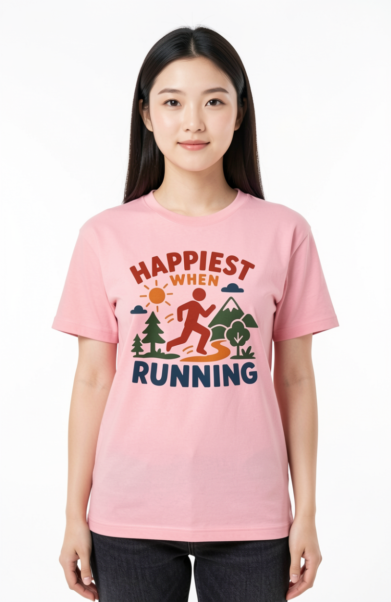 Happiest When Running T-Shirt