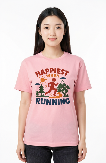Happiest When Running T-Shirt