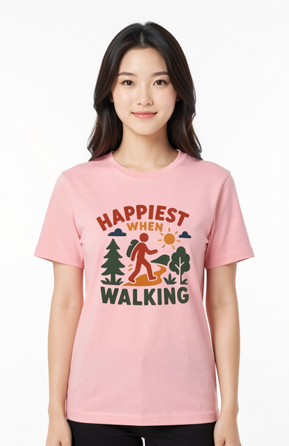 Happiest When Walking T-Shirt