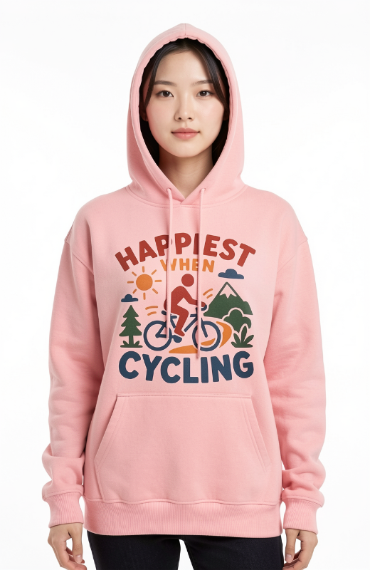 Happiest When Cycling Hoodie